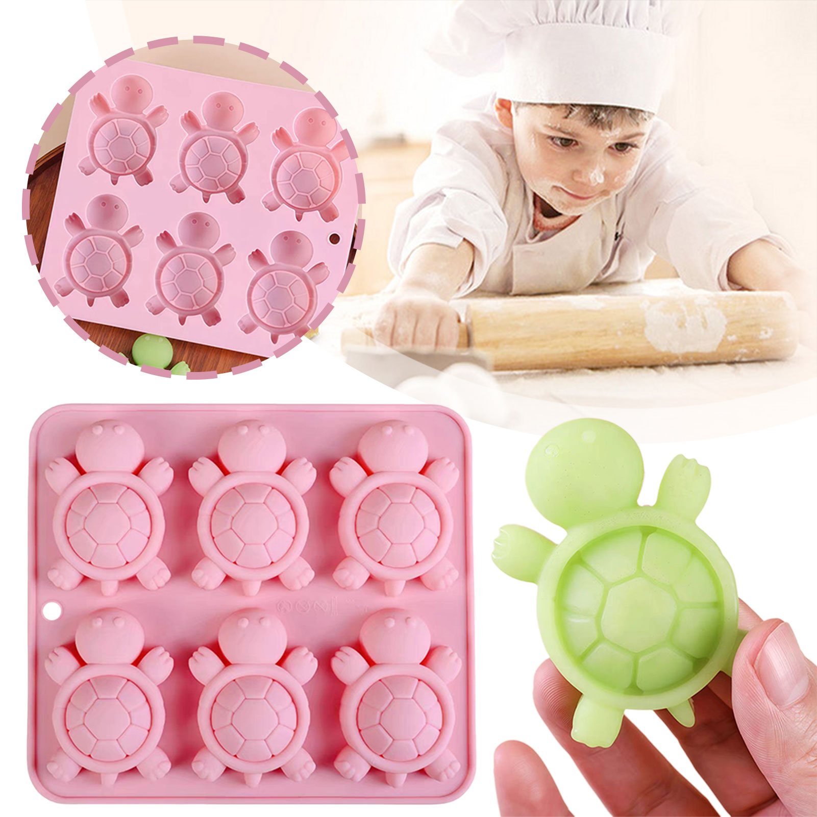 Kitchen Appliances For Baking - Turtles Ice Tray 3D tortues Turtles