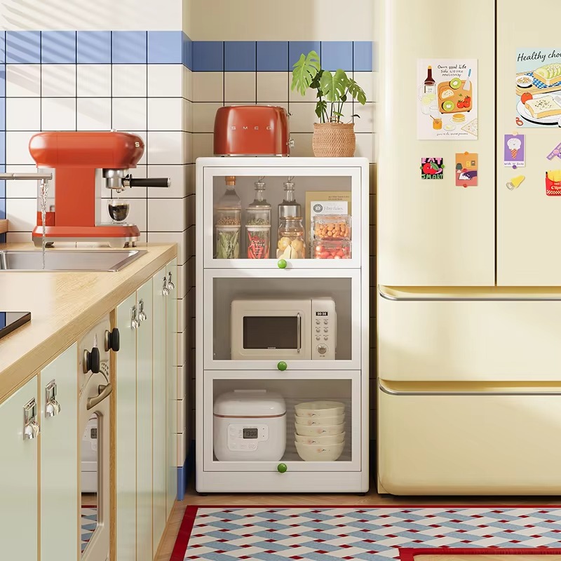 Kitchen Appliances Stores - Armoire d'angle étroite en acier pour